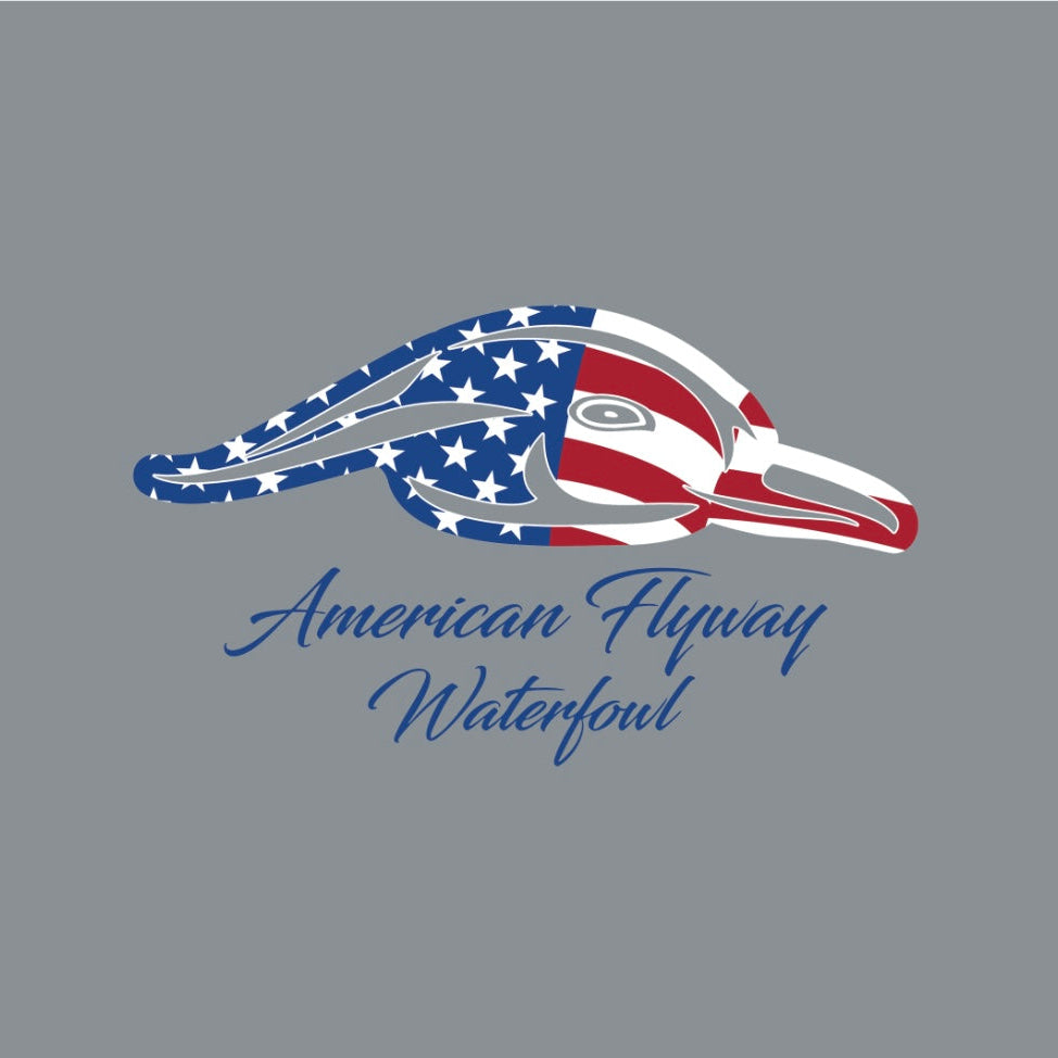 Stars and Stripes Tee - Grey with Pocket