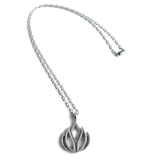 RENEWAL Lotus Flower of Grace Necklace - Sterling Silver