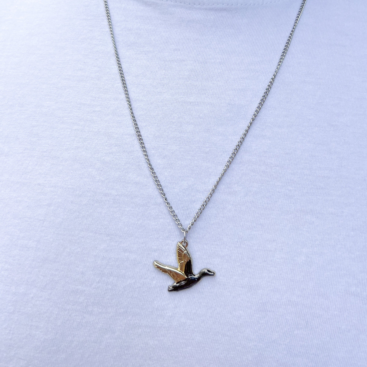 Duck It Golden Wings - Stainless Steel Necklace