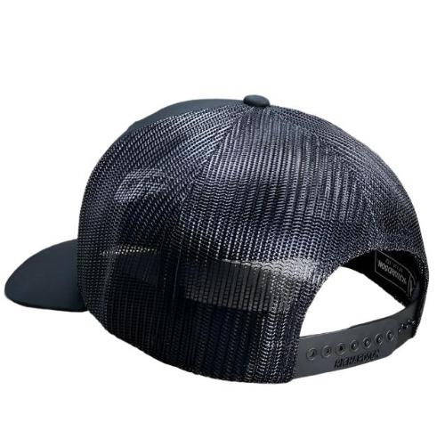 "The Ghost" Black with Black 3D Logo and Black Mesh