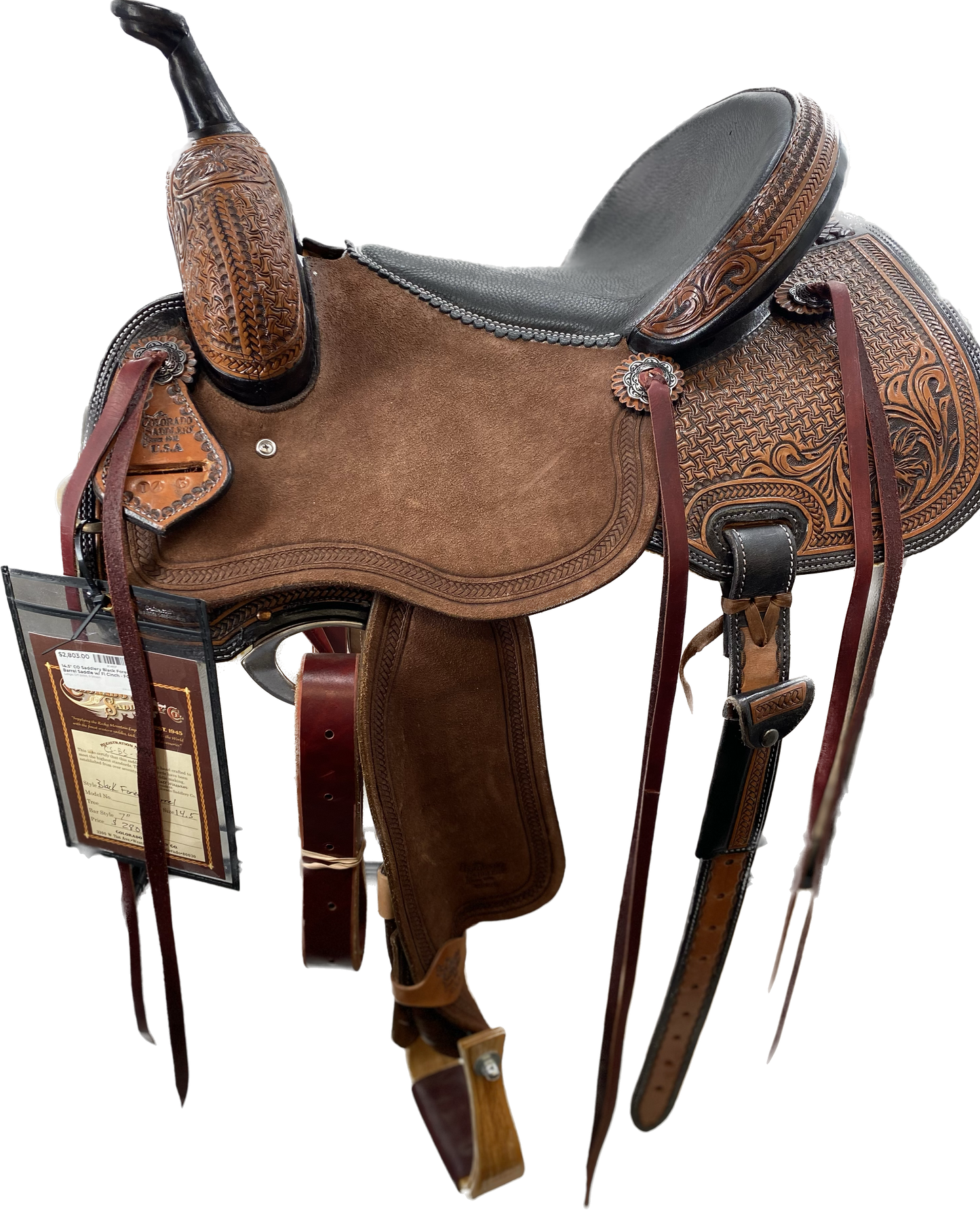 Black Forest Barrel 14.5" Saddle