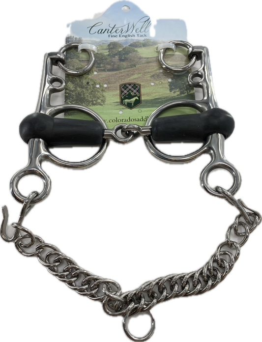 Pelham Single-jointed Rubber Bit