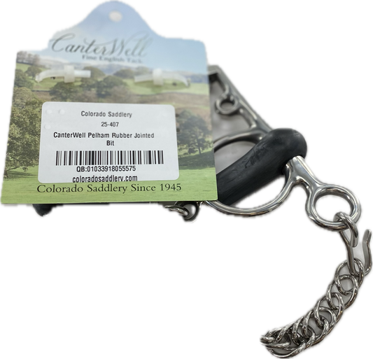 Pelham Single-jointed Rubber Bit