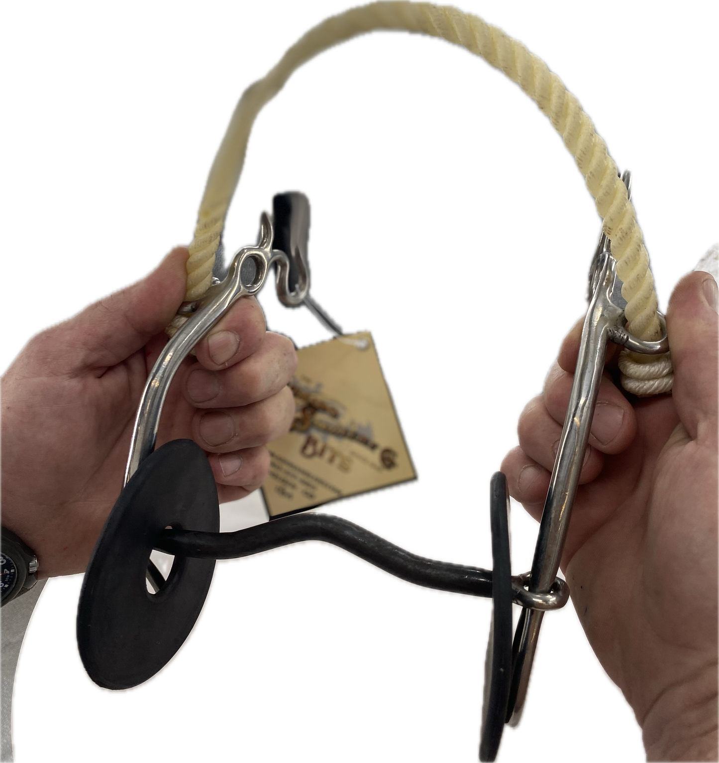 3 Piece Twisted Wire Dog Bone with Rope Band