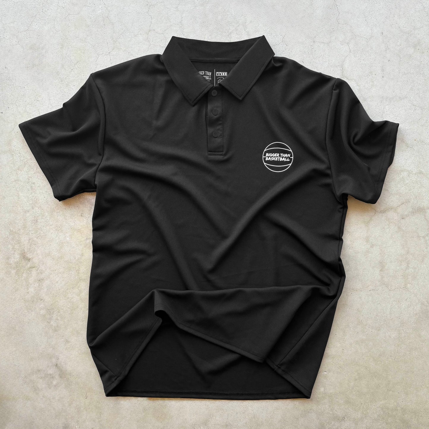 Bigger Than Basketball - Polo - Black