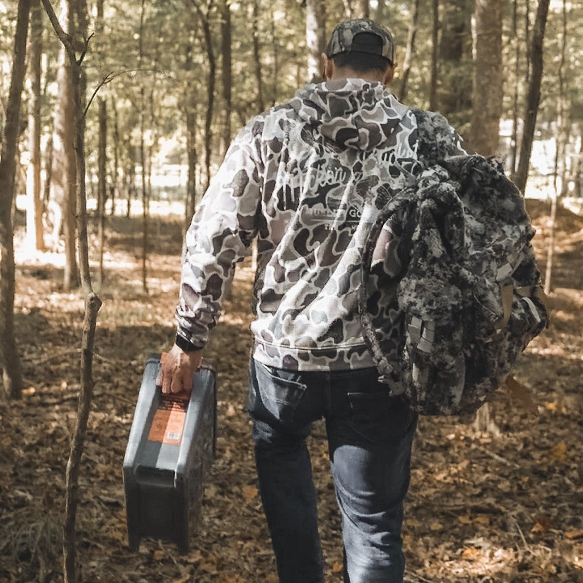 Wood Ducks Premium Athletic Duck Camo Hoodie