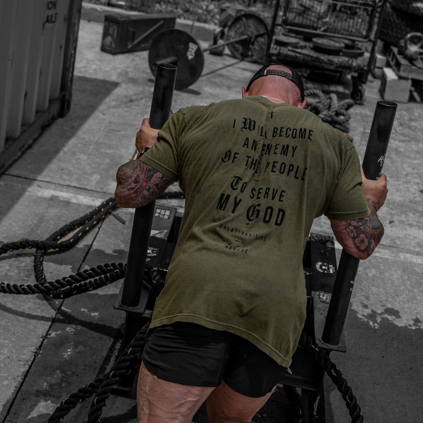 I Will Become An Enemy To The People Vintaged Midweight T-Shirt