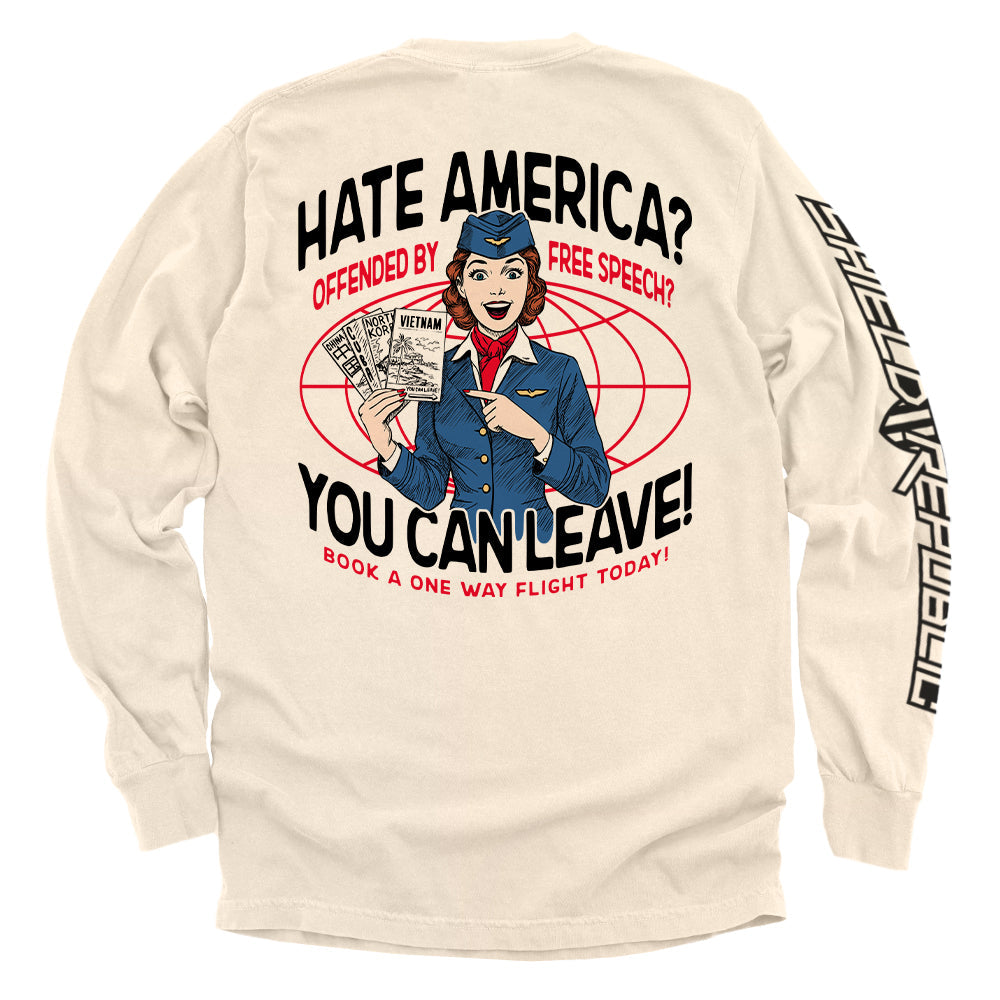 Hate America Offended By Free Speech You can Leave