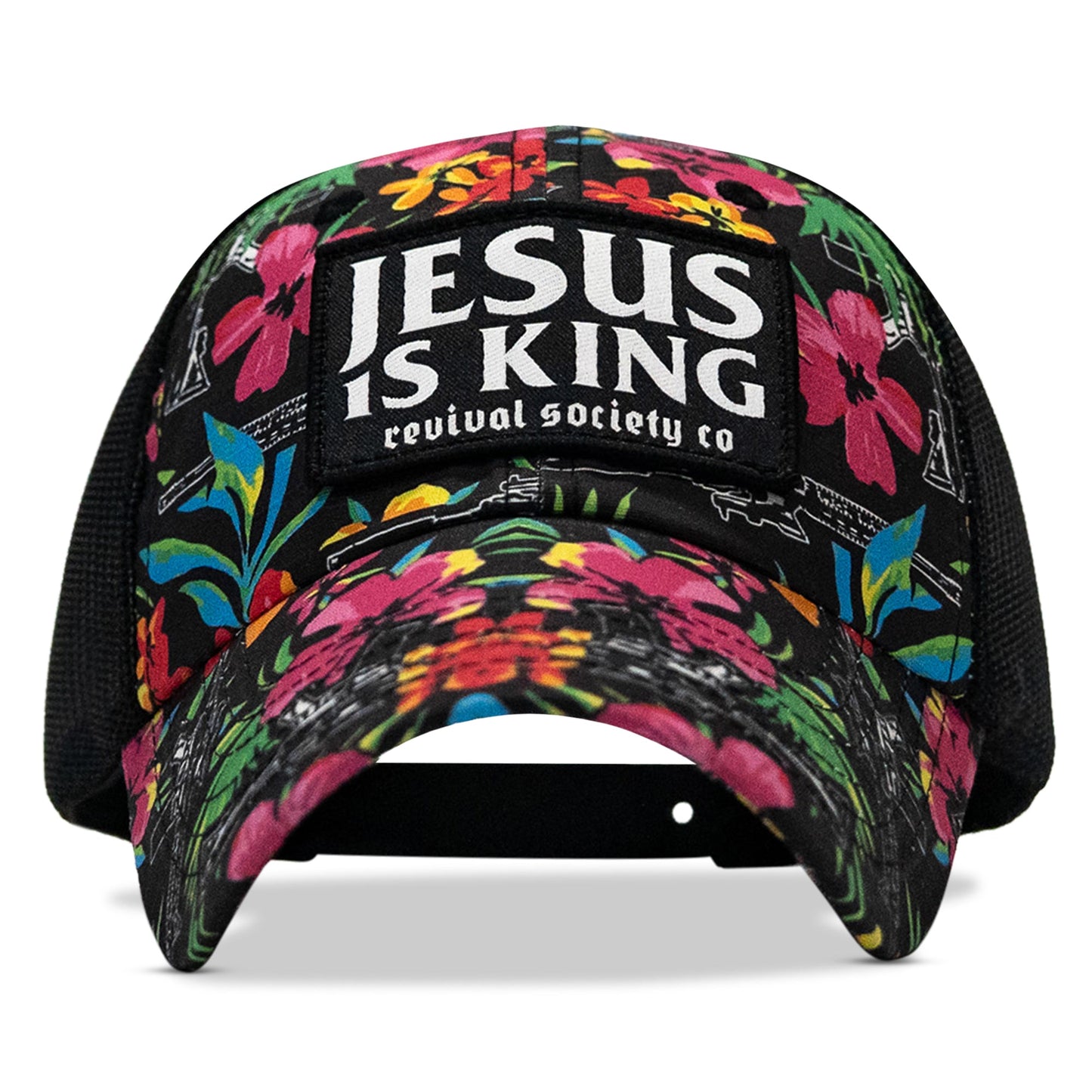 Jesus Is King Patch Tactical Ripstop Mesh Snapback Hat