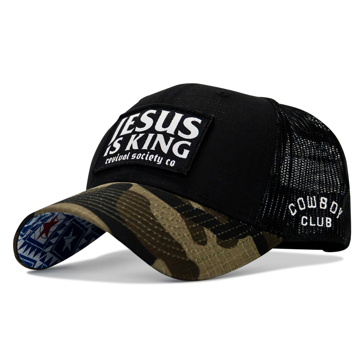 Jesus Is King Patch Original Ripstop Snapback Hat