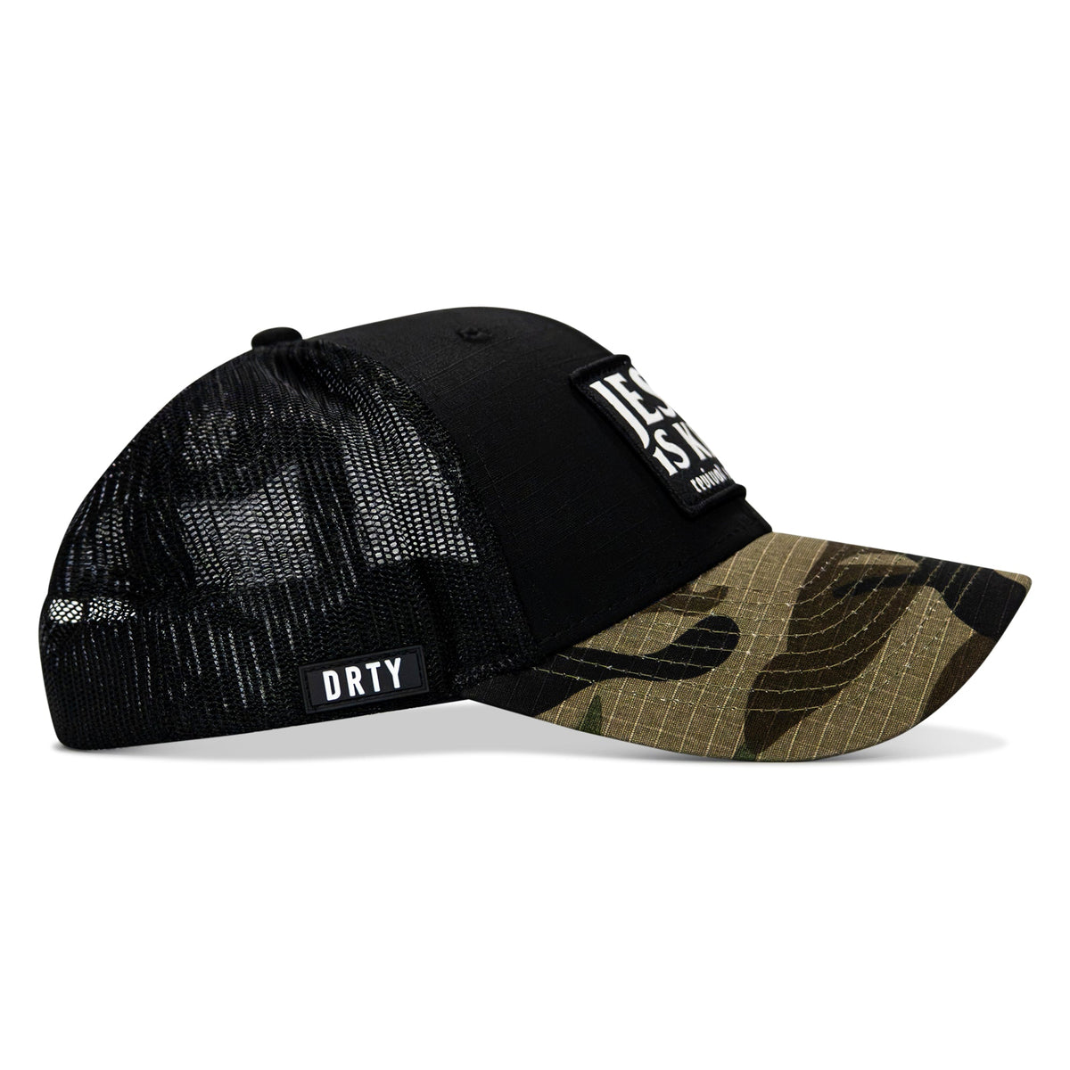 Jesus Is King Patch Original Ripstop Snapback Hat