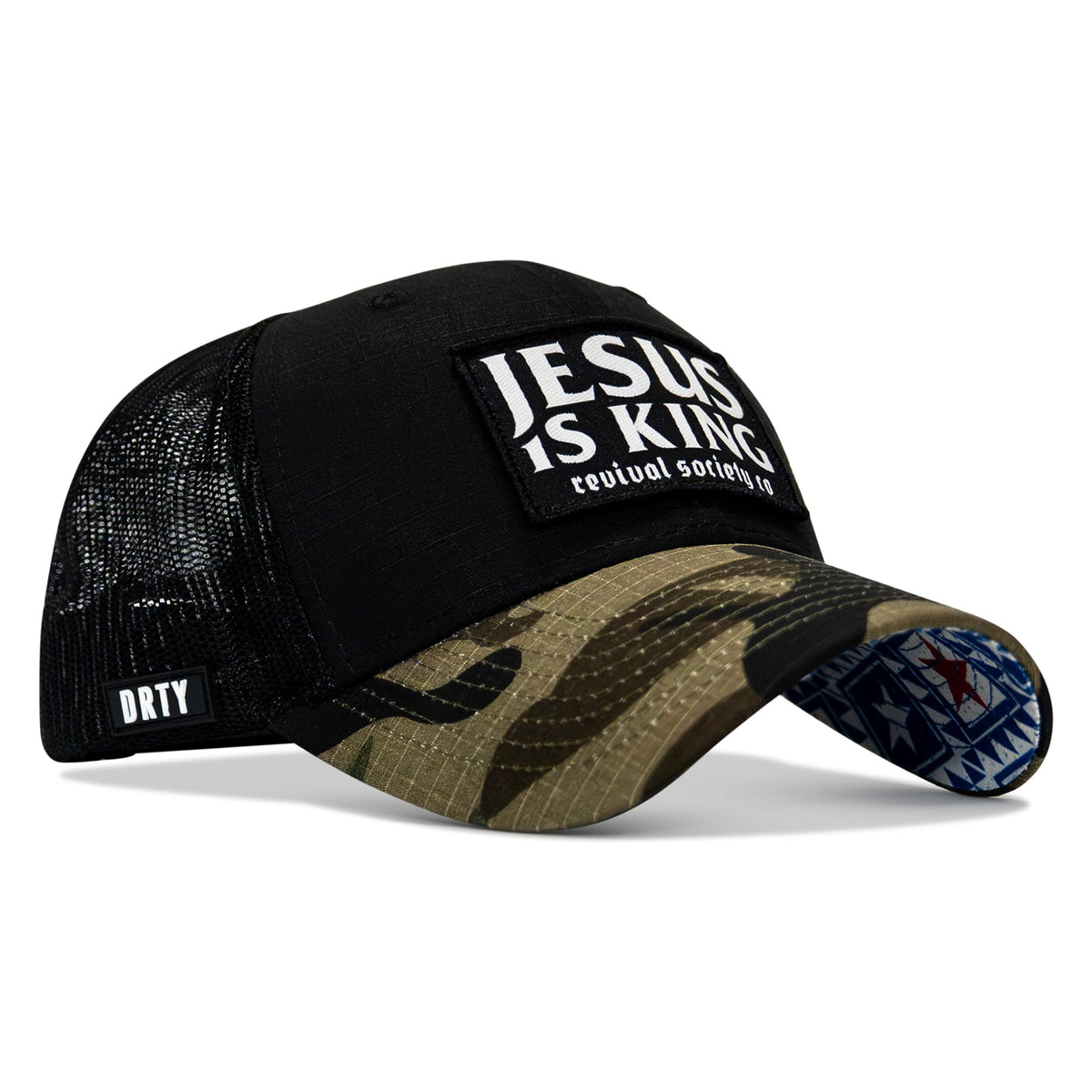 Jesus Is King Patch Original Ripstop Snapback Hat