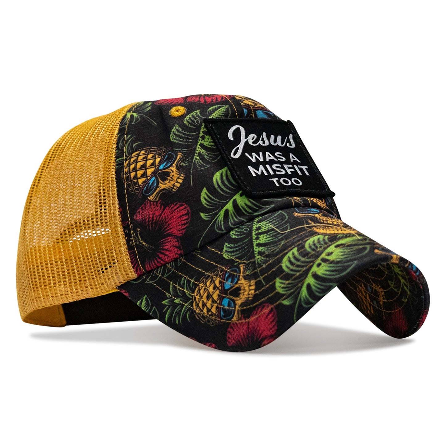 Jesus Was A Misfit Too Patch Tactical Ripstop Mesh Snapback Hat