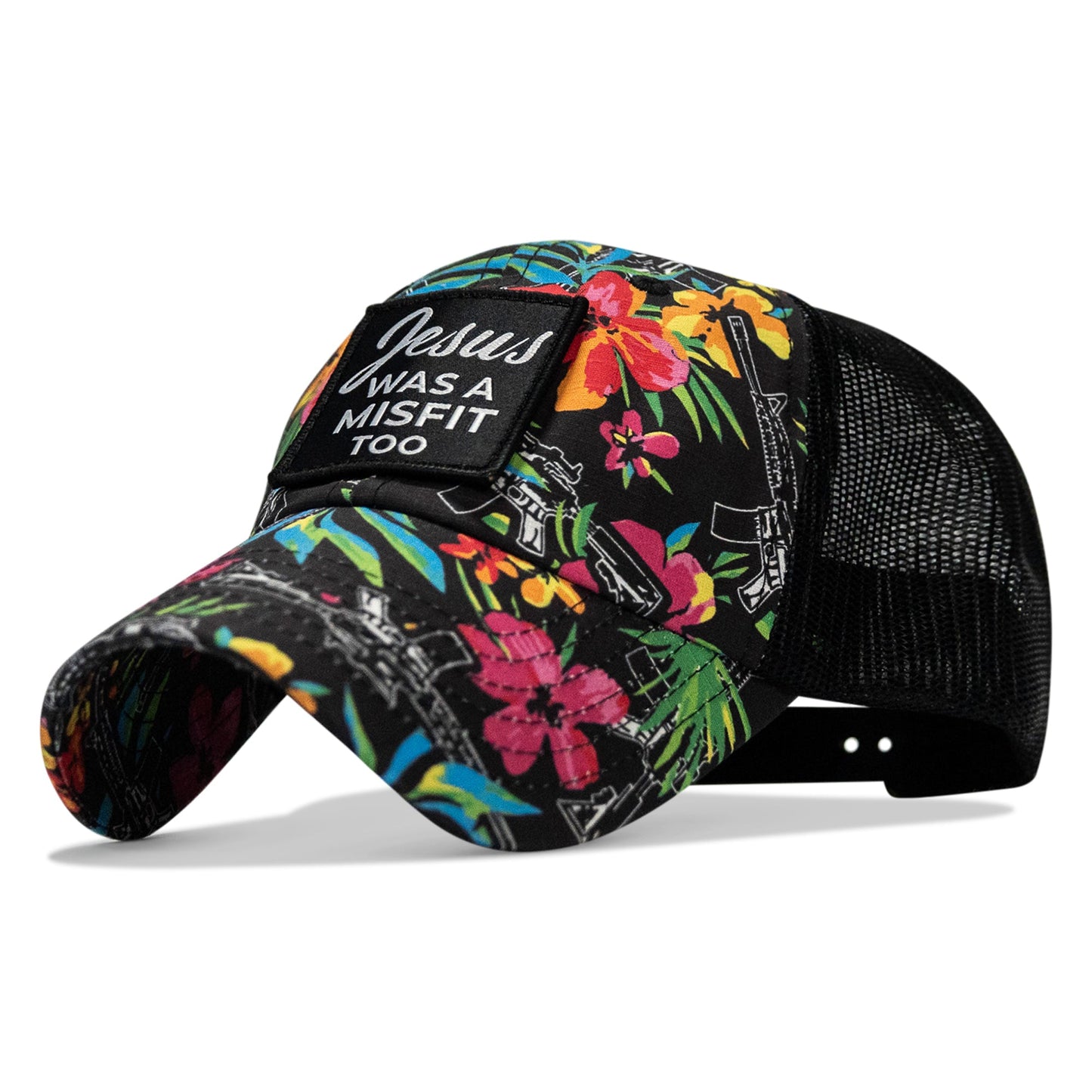 Jesus Was A Misfit Too Patch Tactical Ripstop Mesh Snapback Hat
