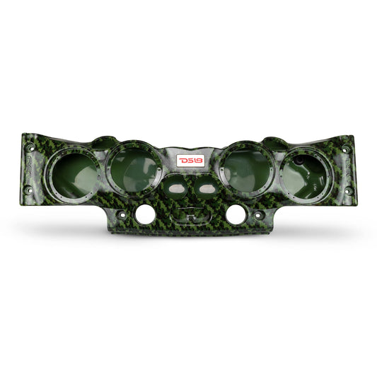 DS18 JK-SBAR/CMGR Exclusive Overhead Audio Bar System for JK/JKU Jeeps (4x 8" Speakers 4x3.72" Tweeters 2x1" Drivers) Camo Green