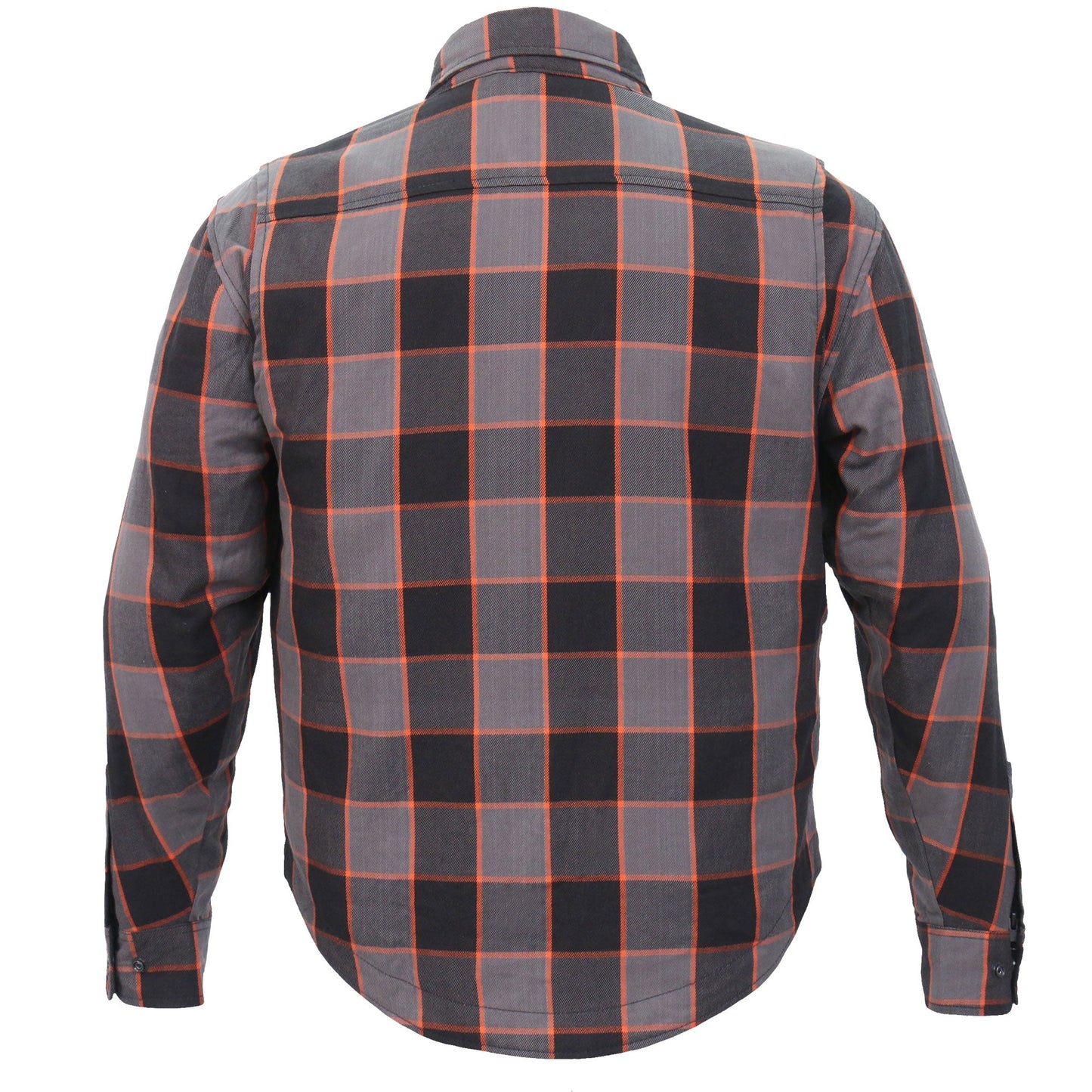 Hot Leathers Men's 'Deadman' Multi/Color Cotton Flannel Shirt - Button Front - Riding Protective Wear - JKM3010