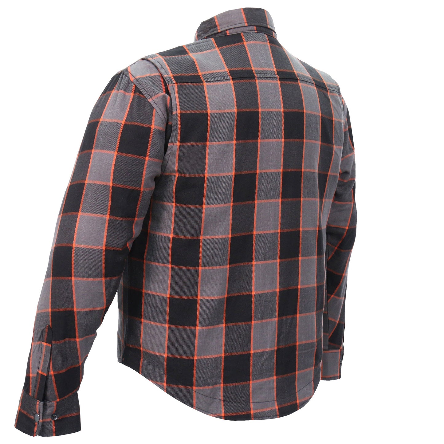 Hot Leathers Men's 'Deadman' Multi/Color Cotton Flannel Shirt - Button Front - Riding Protective Wear - JKM3010