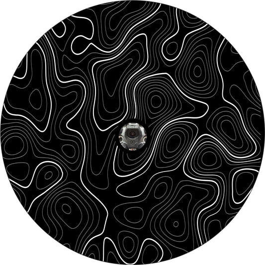 Topographic Map Spare Tire Cover for Jeep, Bronco, RV, Camper, Trailer, & More