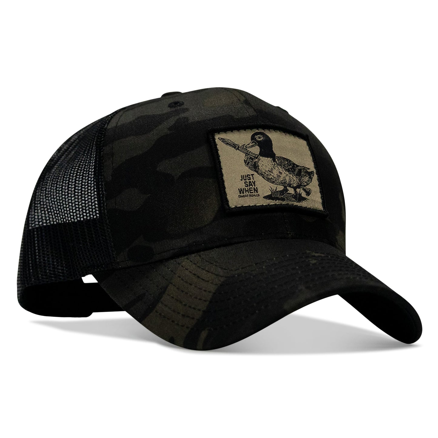 Just Say When Patch Snapback Hat