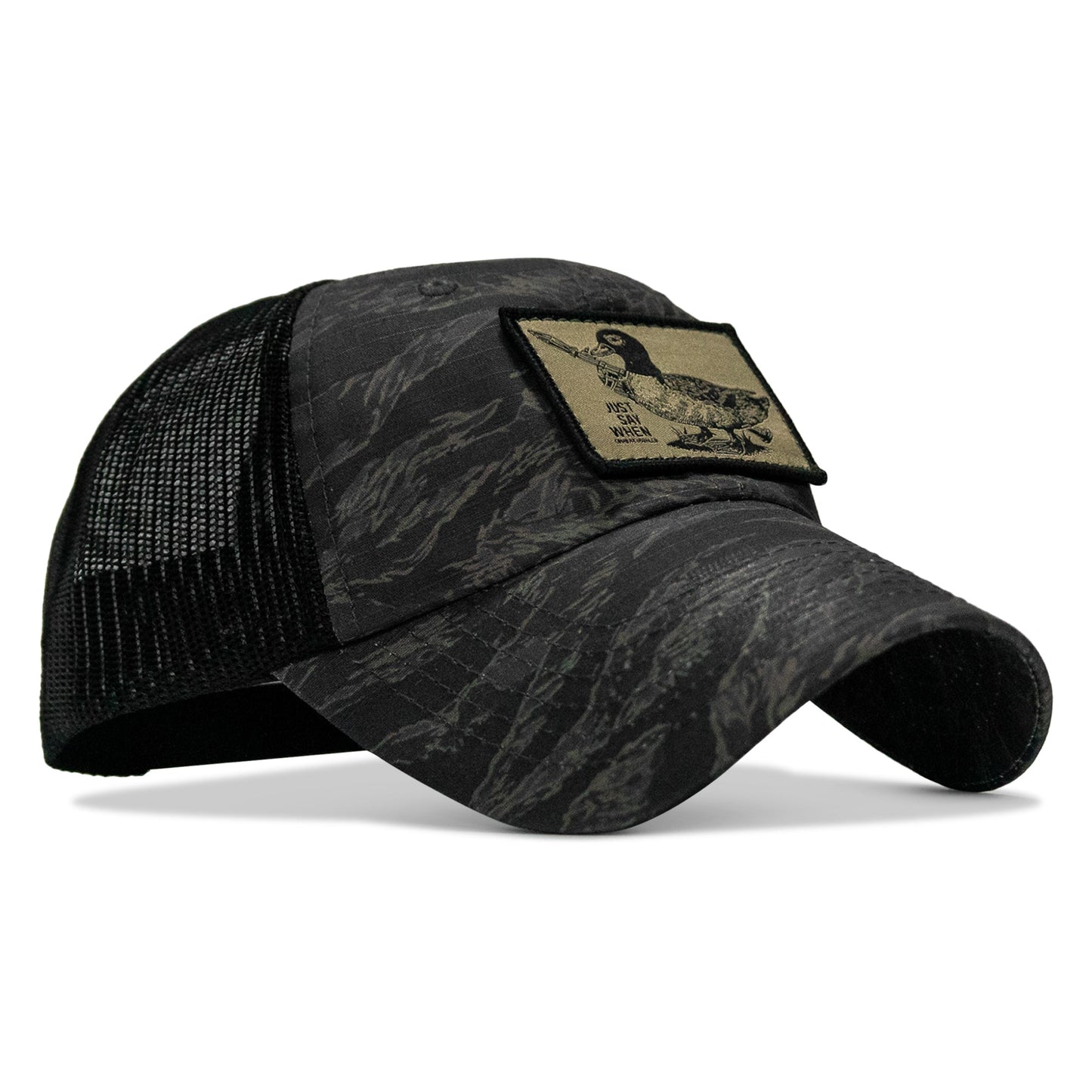 Just Say When Patch. Tactical Ripstop Mesh Snapback Hat