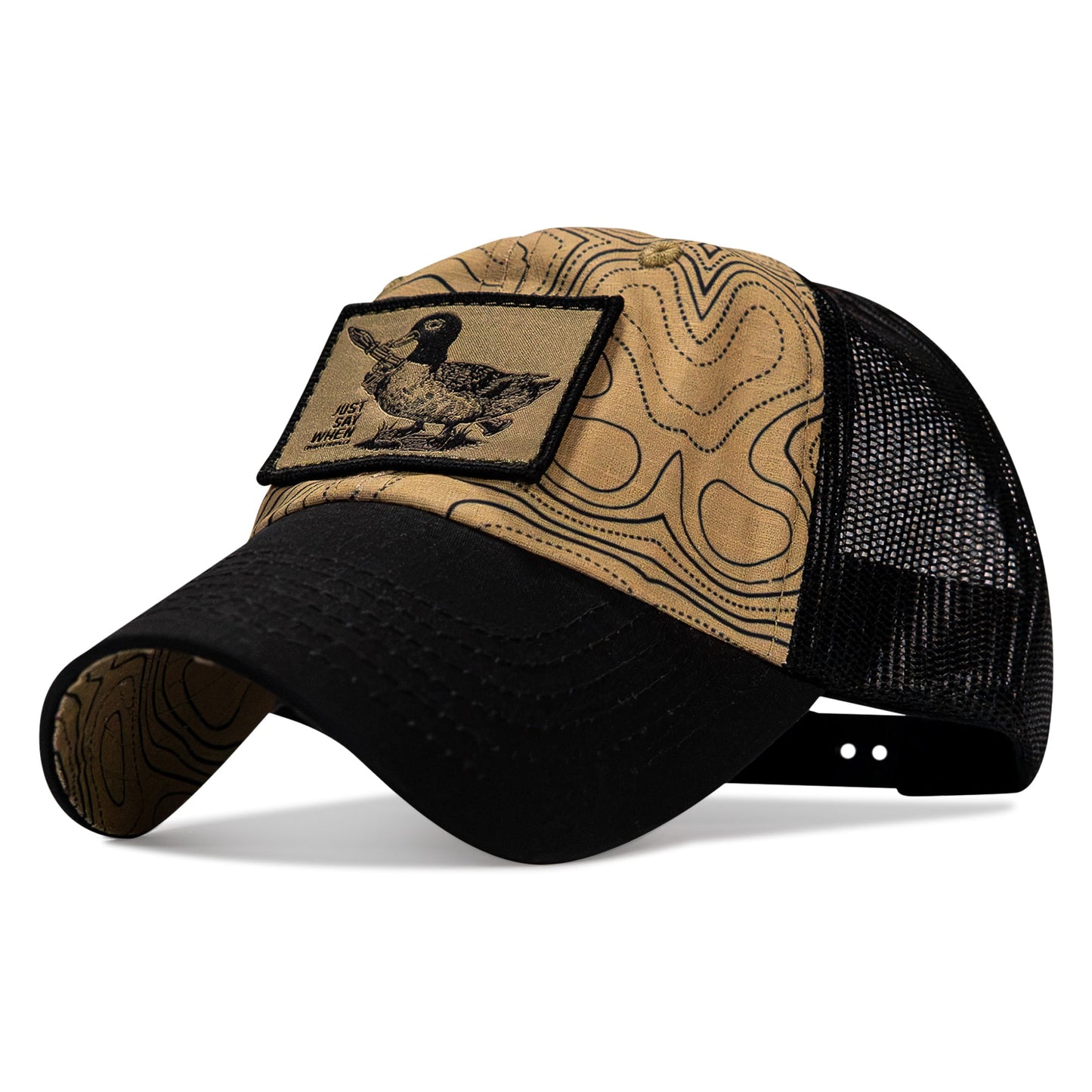 Just Say When Patch. Tactical Ripstop Mesh Snapback Hat