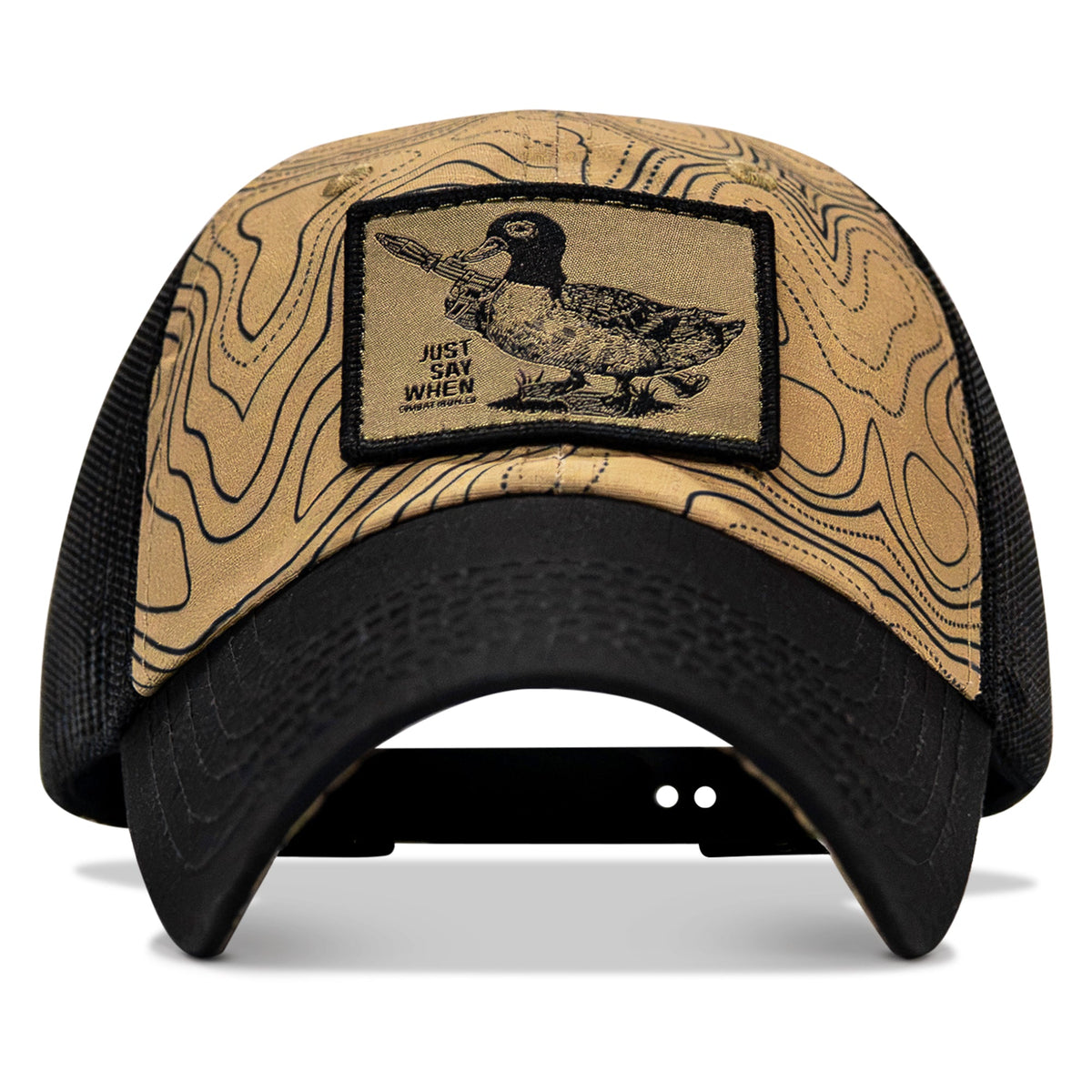Just Say When Patch. Tactical Ripstop Mesh Snapback Hat