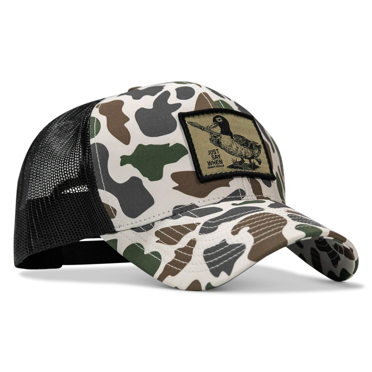 Just Say When Patch Snapback Hat