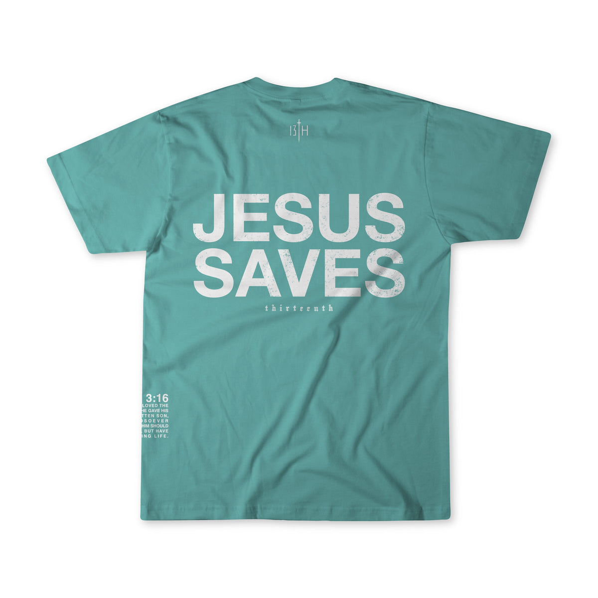 Youth Jesus Saves Seafoam Tee