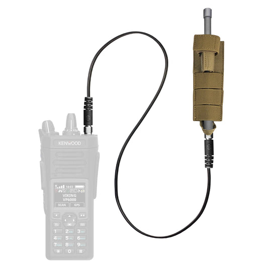 Tactical Antenna Relocation Kit(Black, Tan, or Green) - Kenwood TK & NX Series Radios