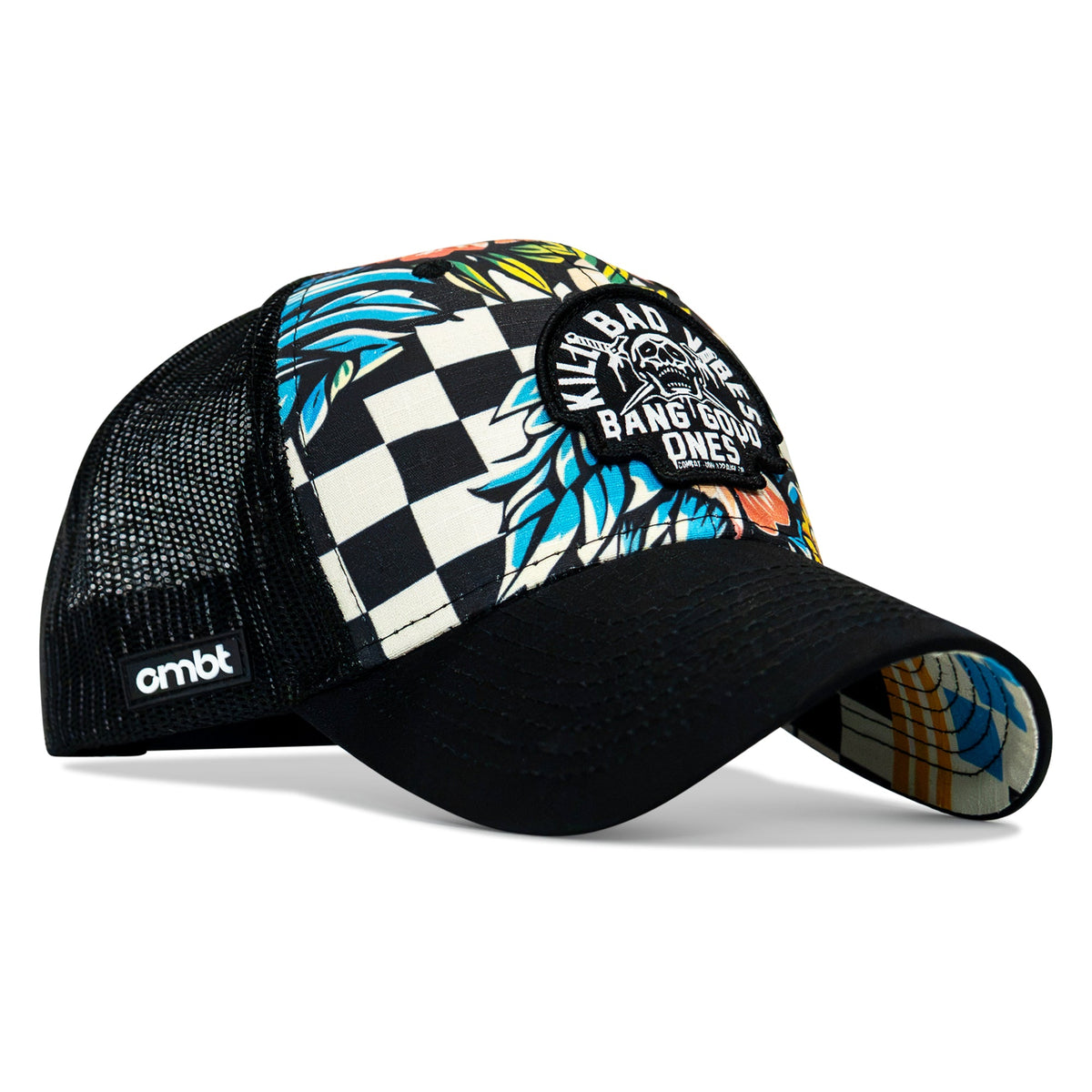 Kill Bad Vibes Skull Patch Original Ripstop Snapback Hat