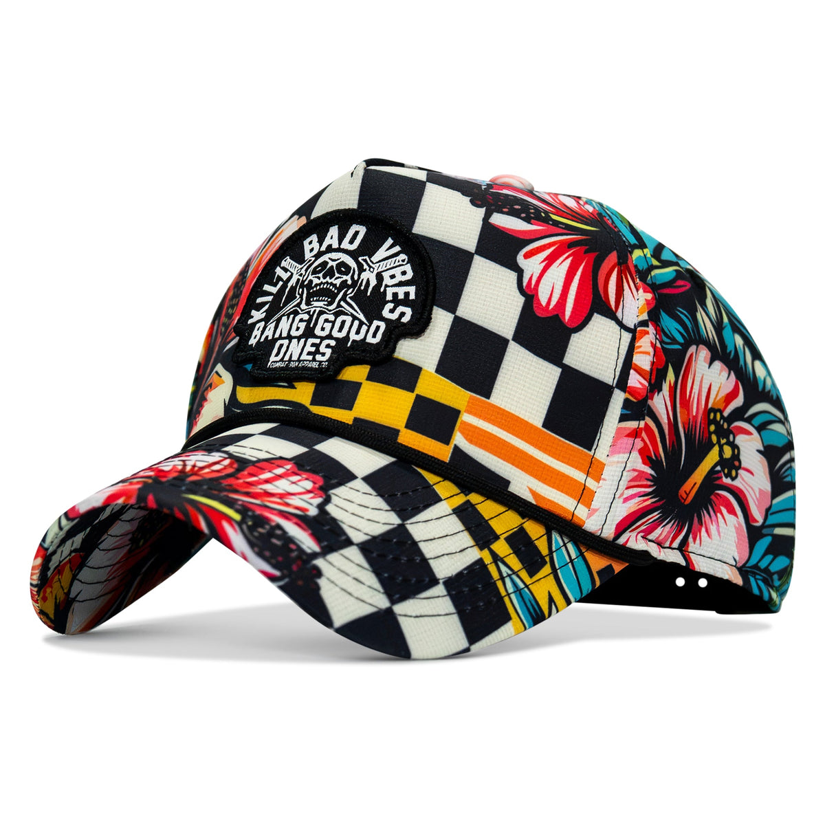 Kill Bad Vibes Skull Weekender Rope Snapback Hat