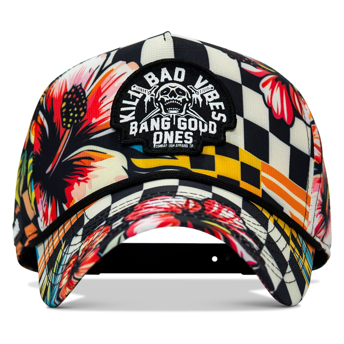 Kill Bad Vibes Skull Weekender Rope Snapback Hat