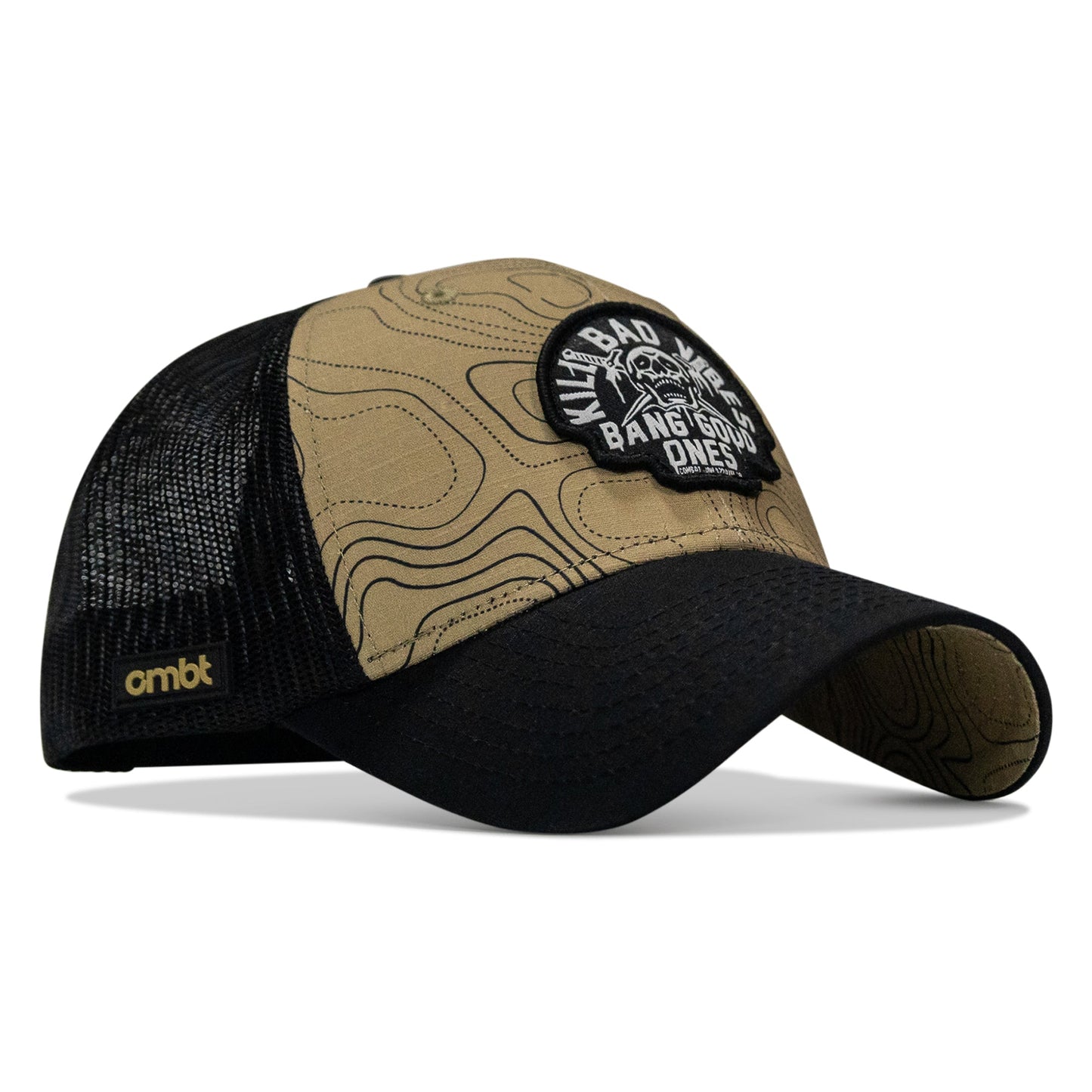 Kill Bad Vibes Skull Patch Original Ripstop Snapback Hat