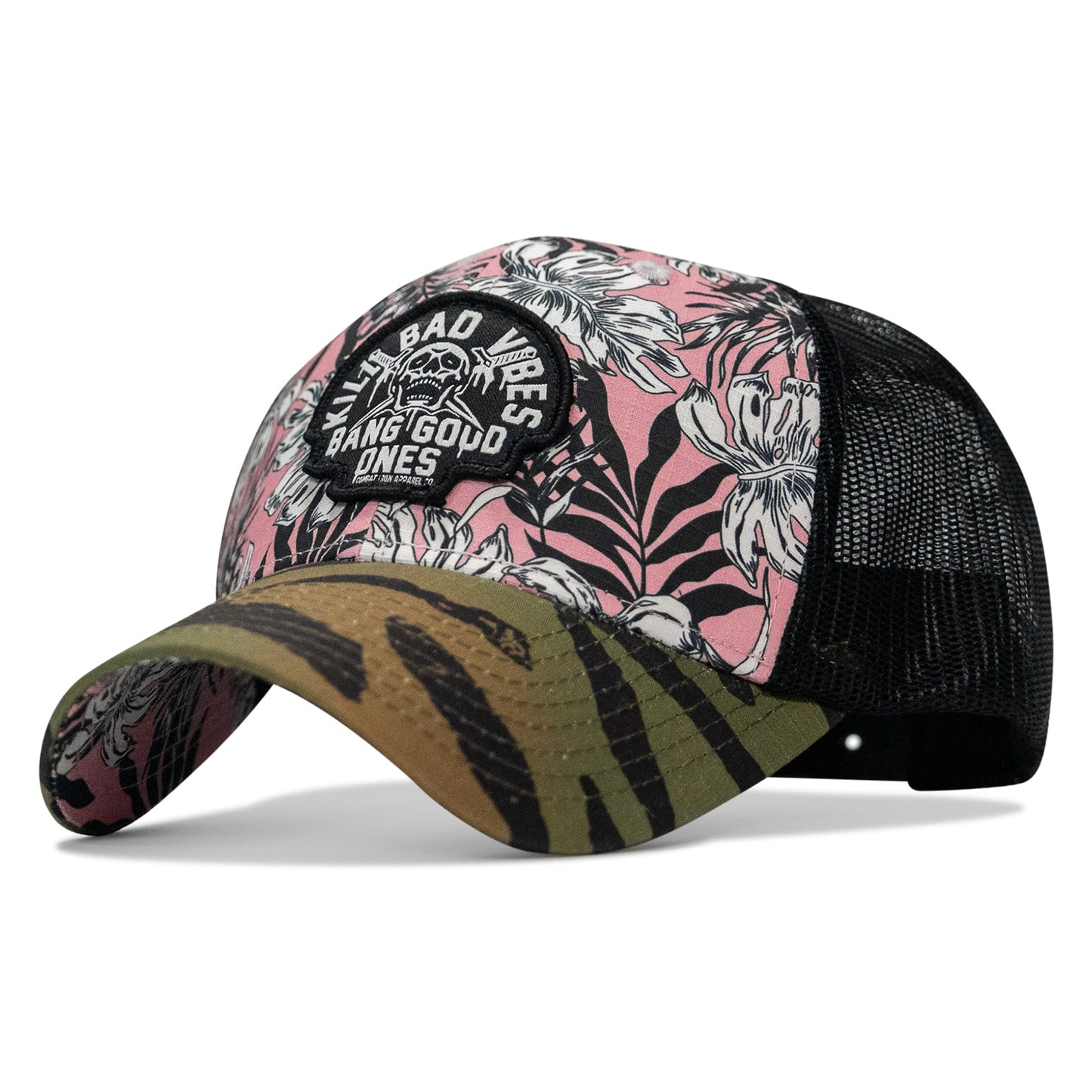 Kill Bad Vibes Skull Patch Original Ripstop Snapback Hat