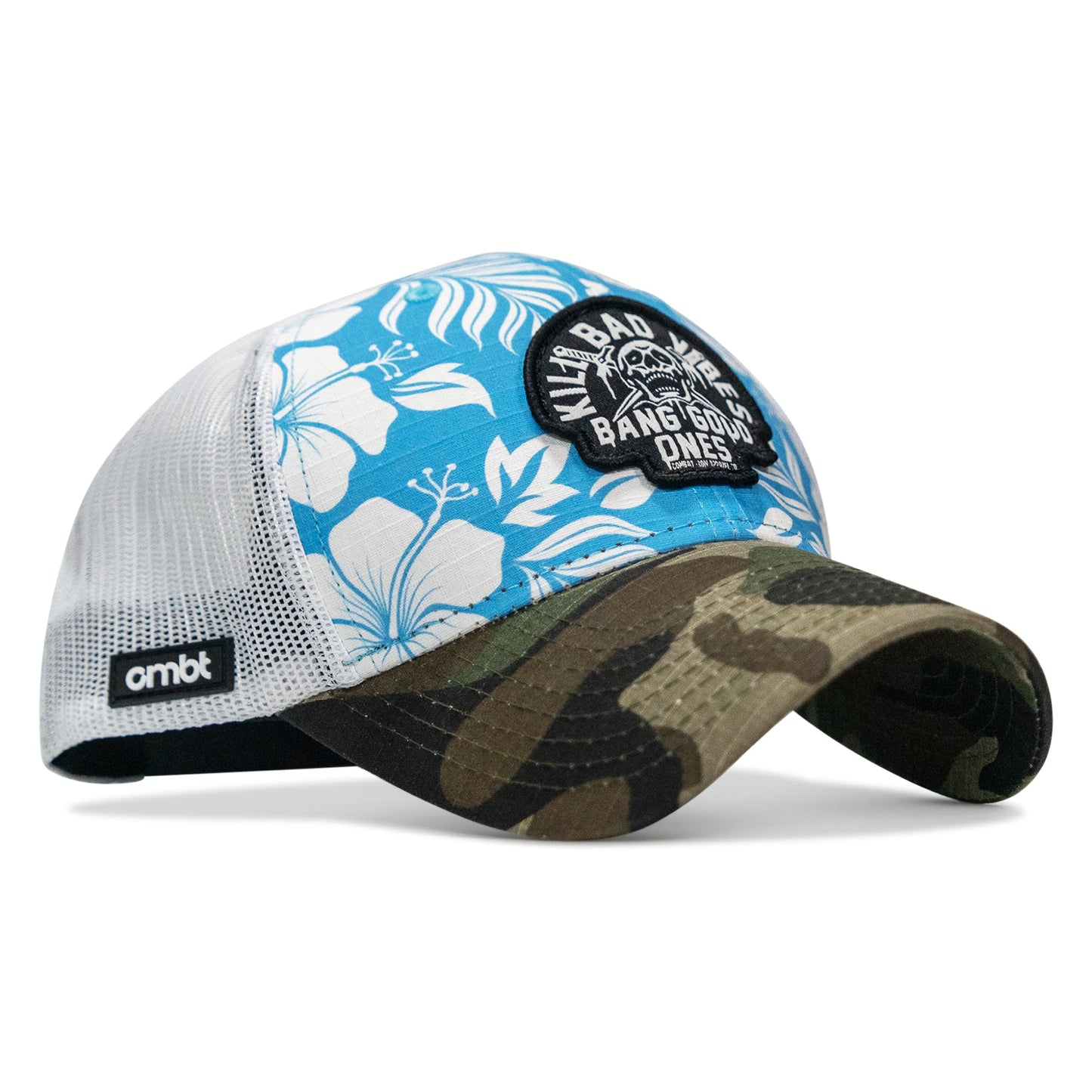 Kill Bad Vibes Skull Patch Original Ripstop Snapback Hat