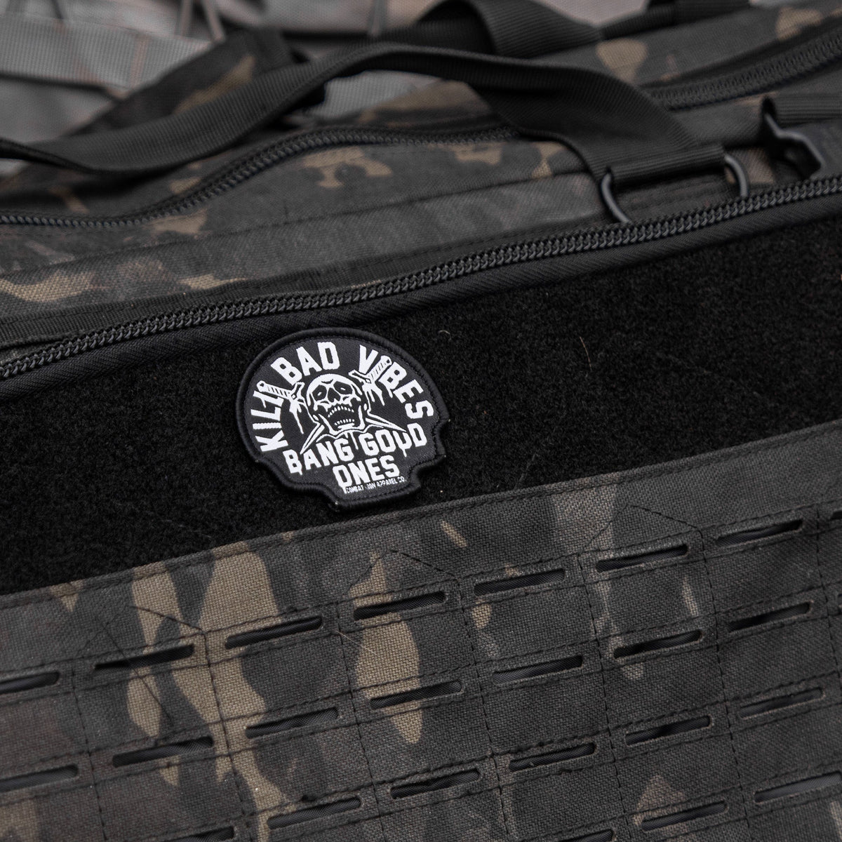 Kill Bad Vibes Skull Velcro Patch