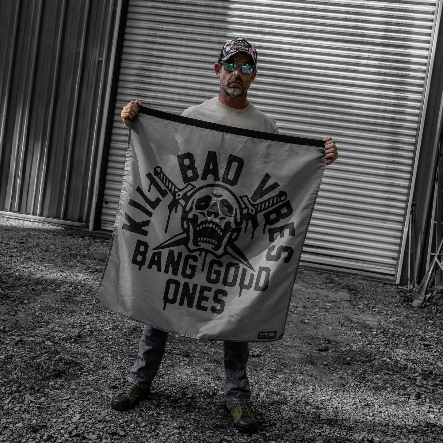 Kill Bad Vibes 3'x3' Flag