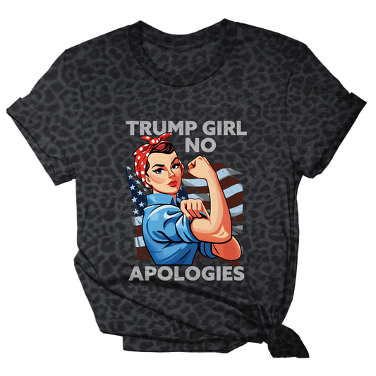 Trump Girl No Apologies Rosie Tee - 2214