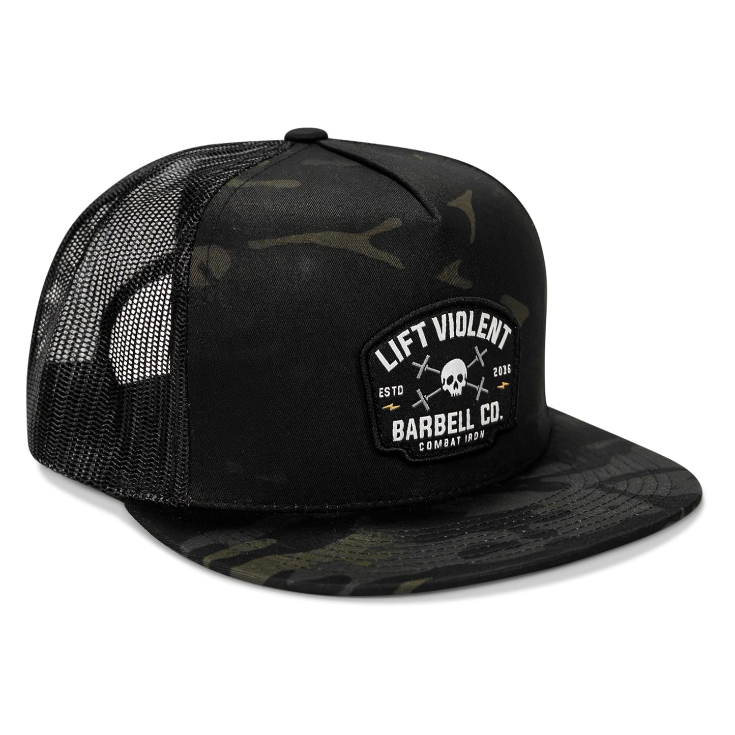 Lift Violent Barbell Co Patch Flatbill Snapback Hat
