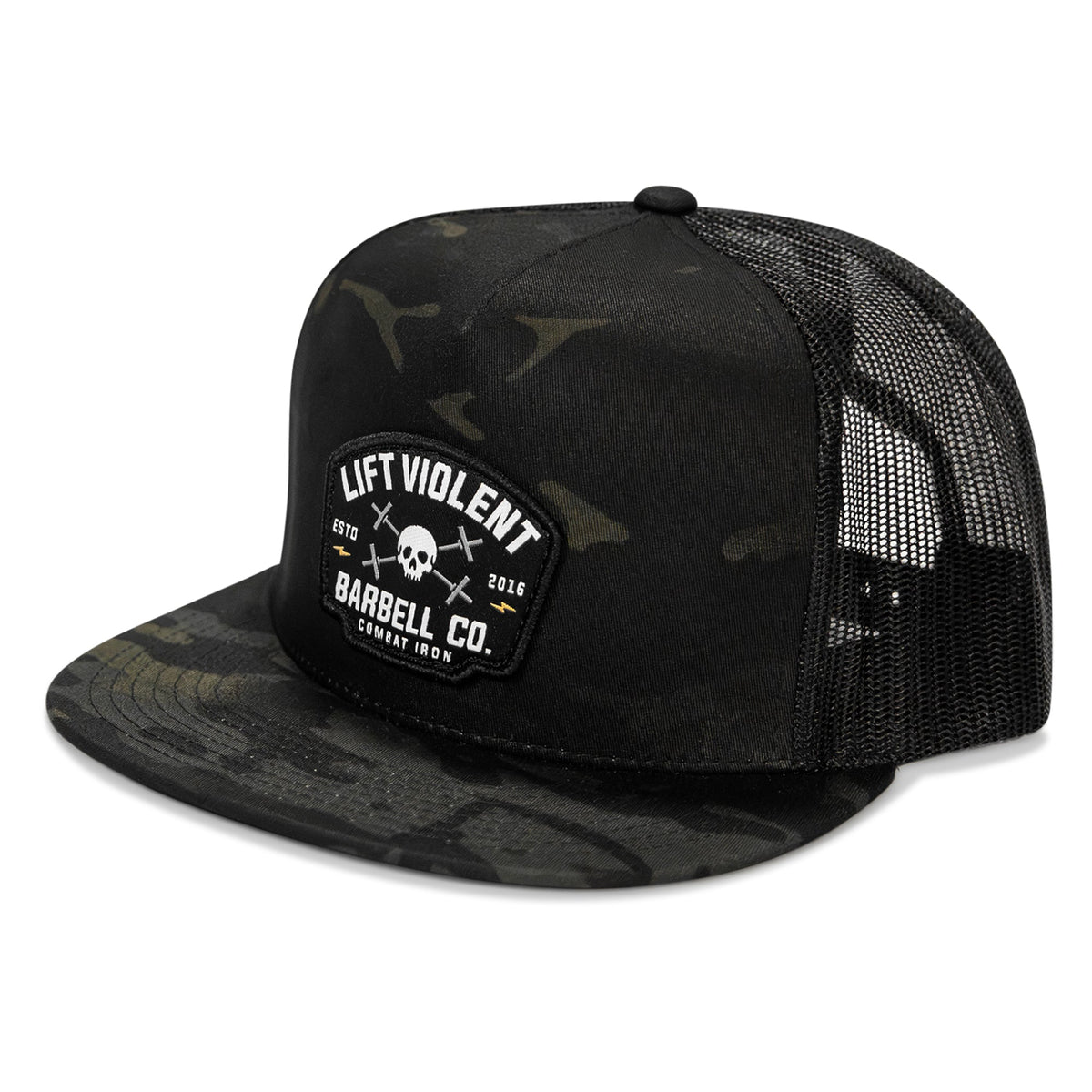 Lift Violent Barbell Co Patch Flatbill Snapback Hat