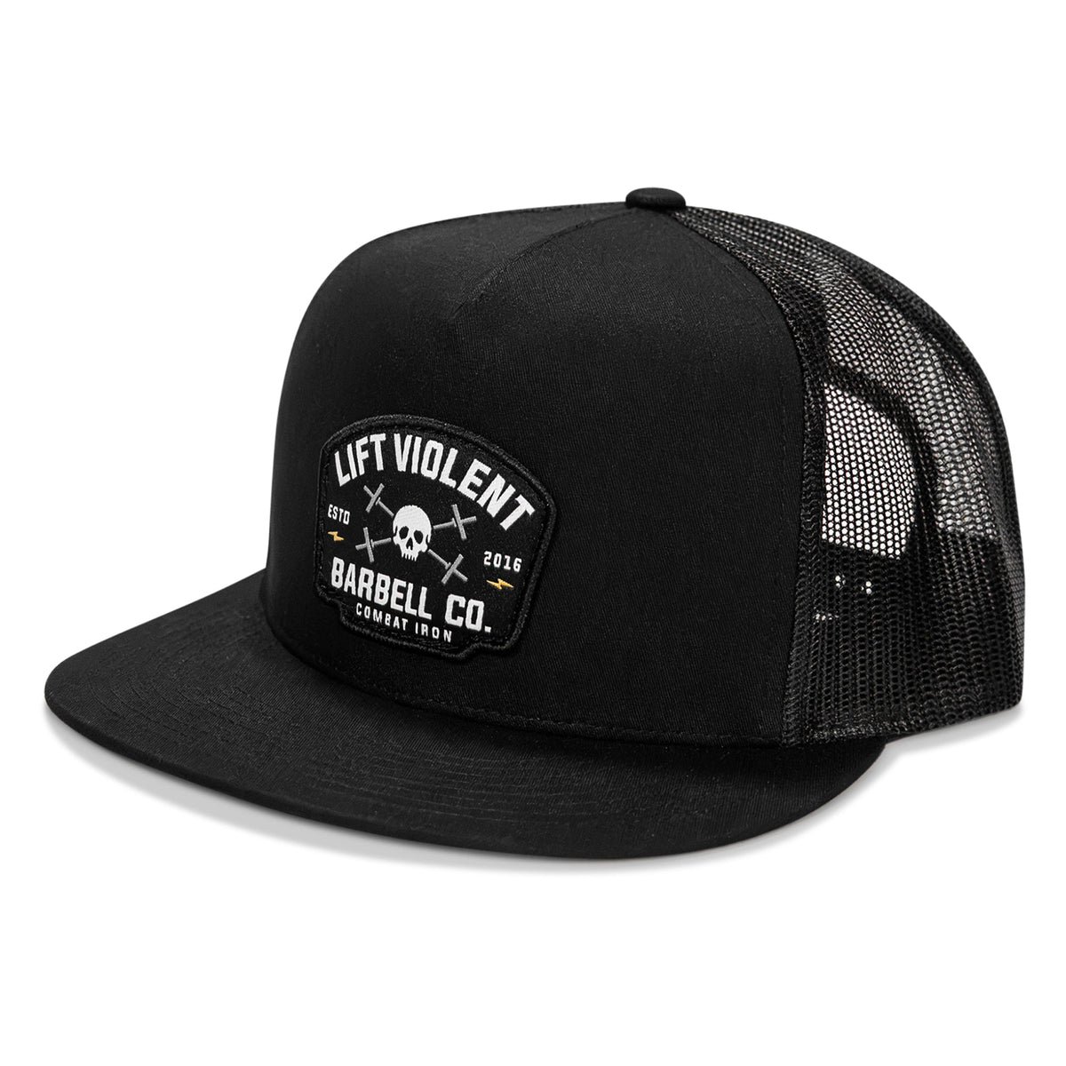 Lift Violent Barbell Co Patch Flatbill Snapback Hat