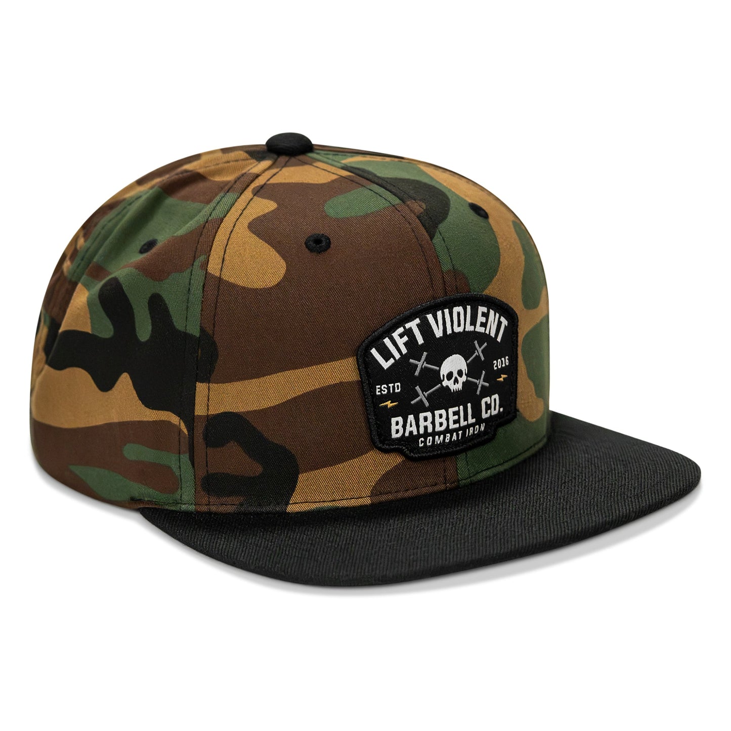 Lift Violent Barbell Co Patch Flatbill Snapback Hat