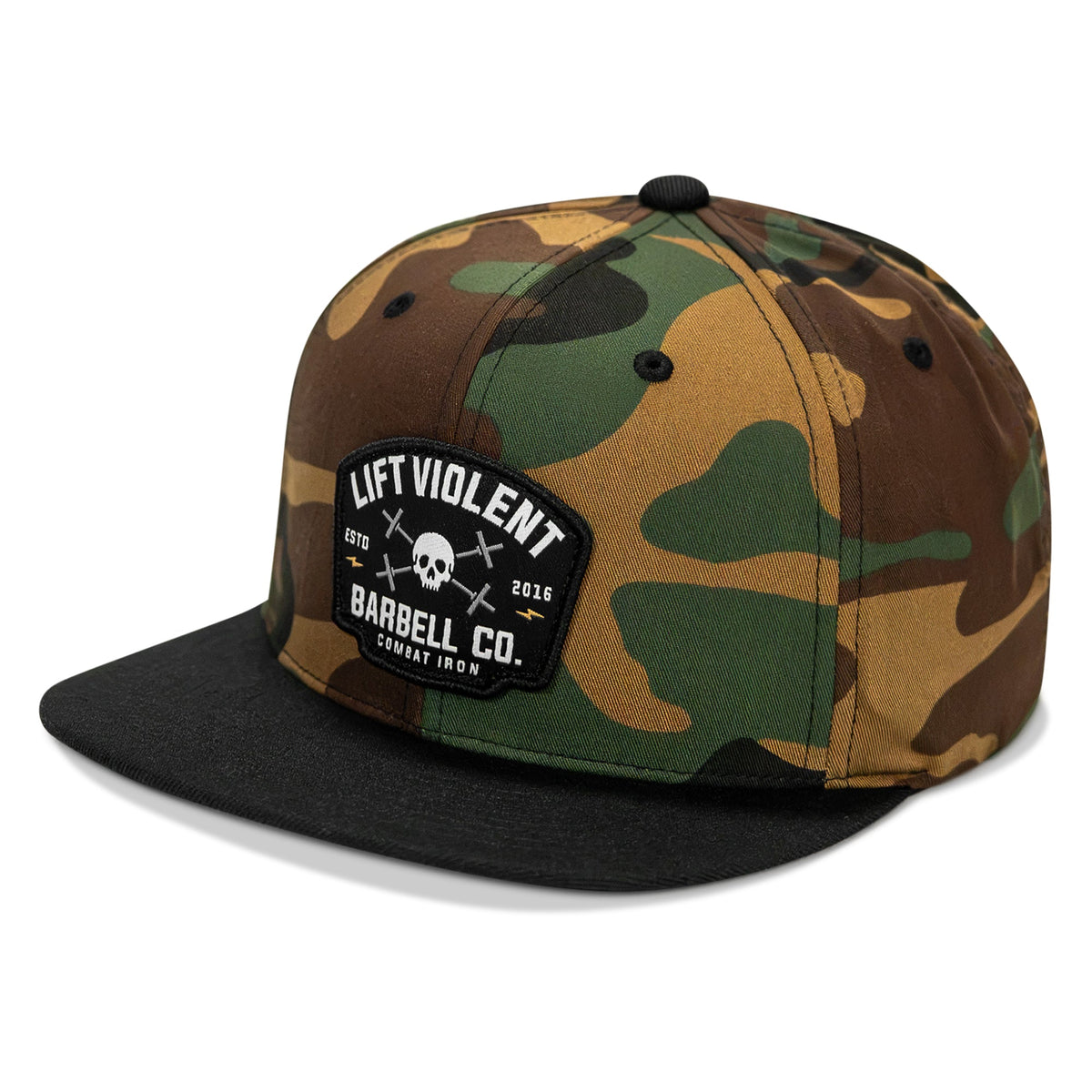Lift Violent Barbell Co Patch Flatbill Snapback Hat
