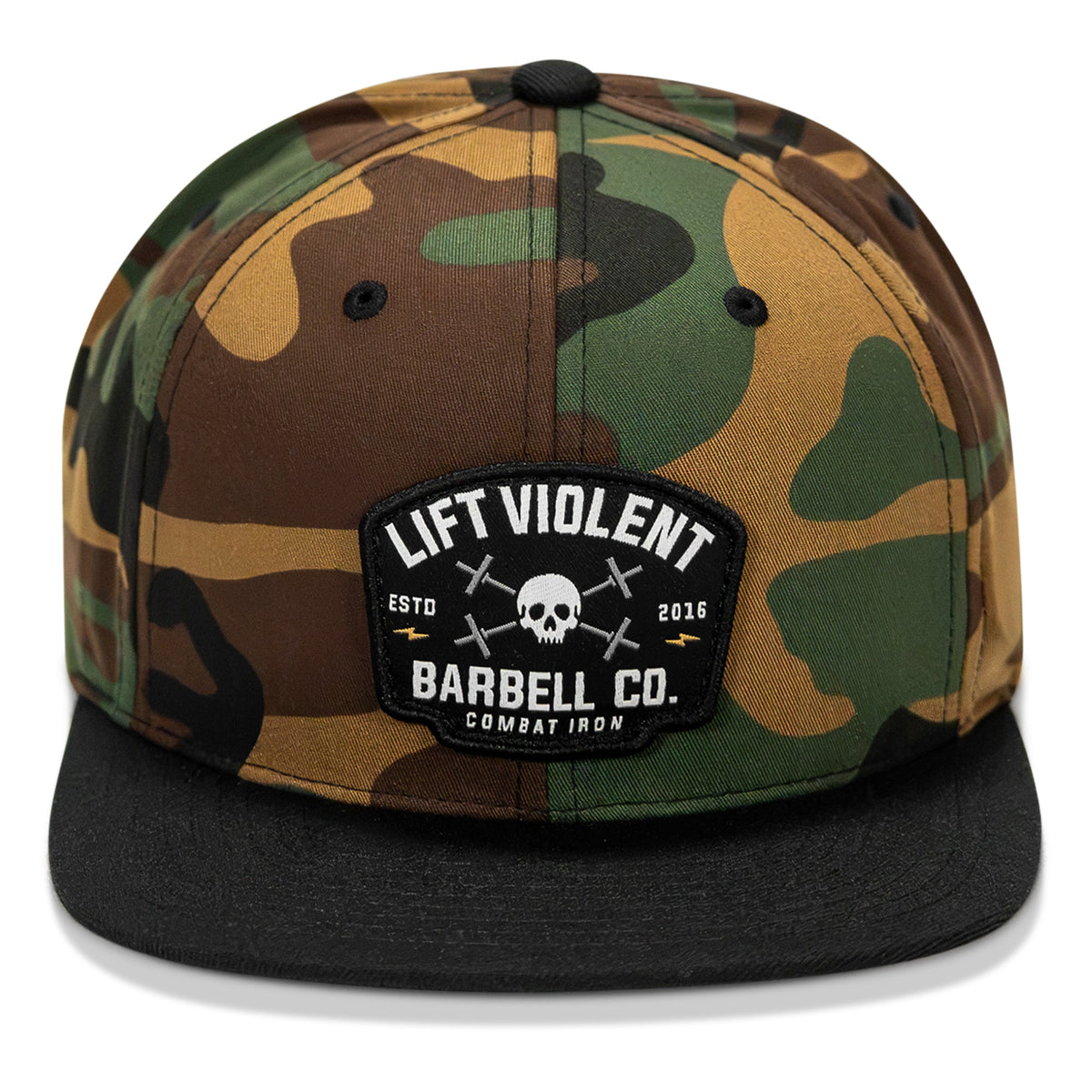 Lift Violent Barbell Co Patch Flatbill Snapback Hat