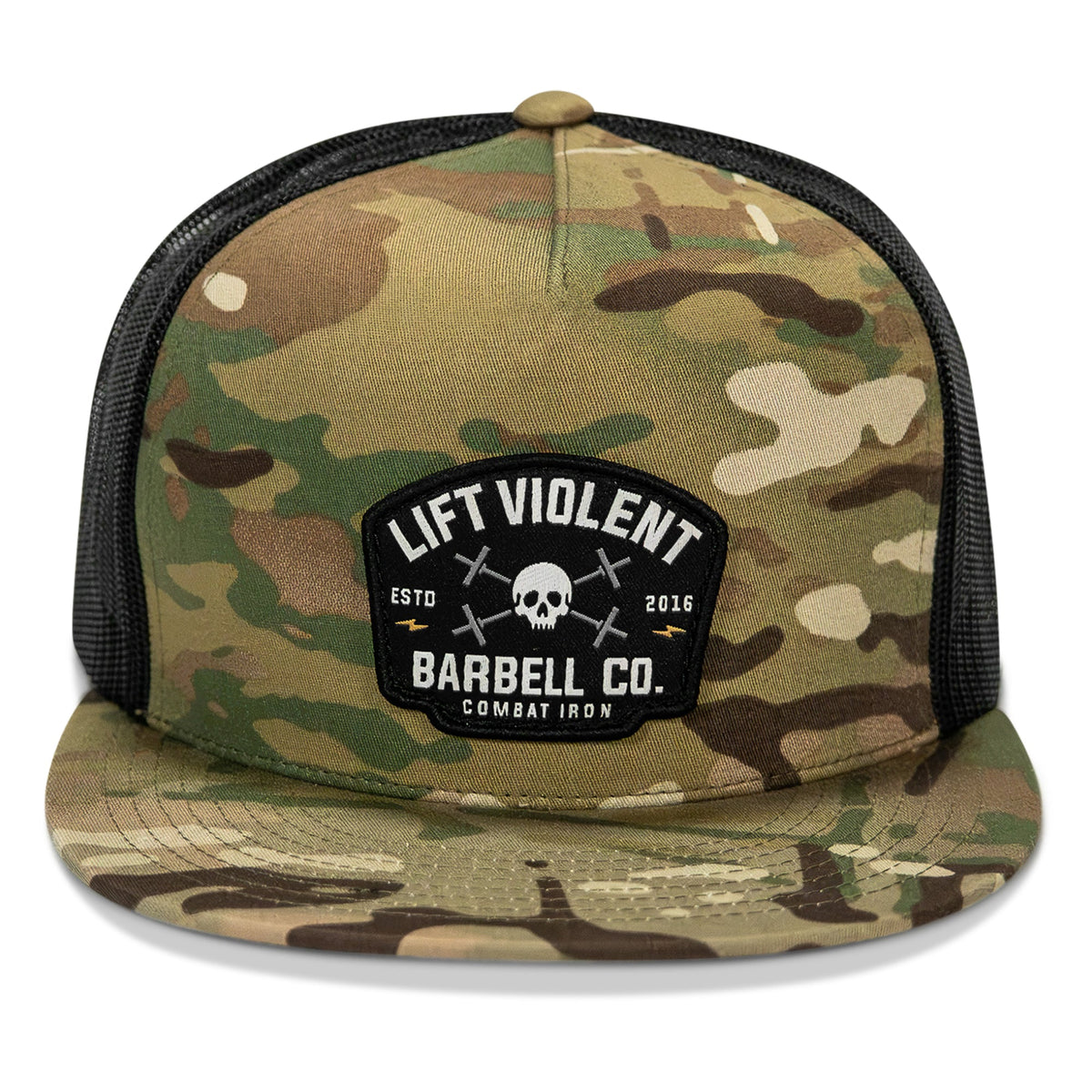 Lift Violent Barbell Co Patch Flatbill Snapback Hat