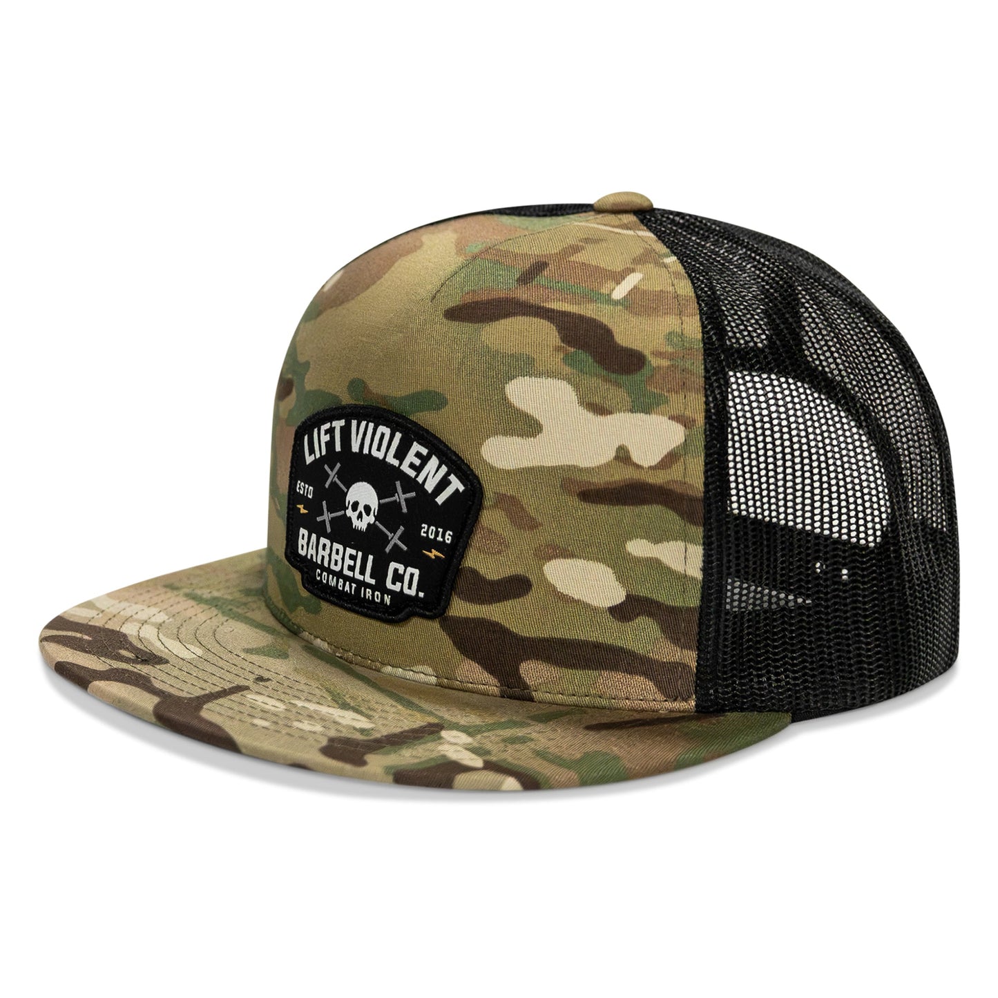 Lift Violent Barbell Co Patch Flatbill Snapback Hat