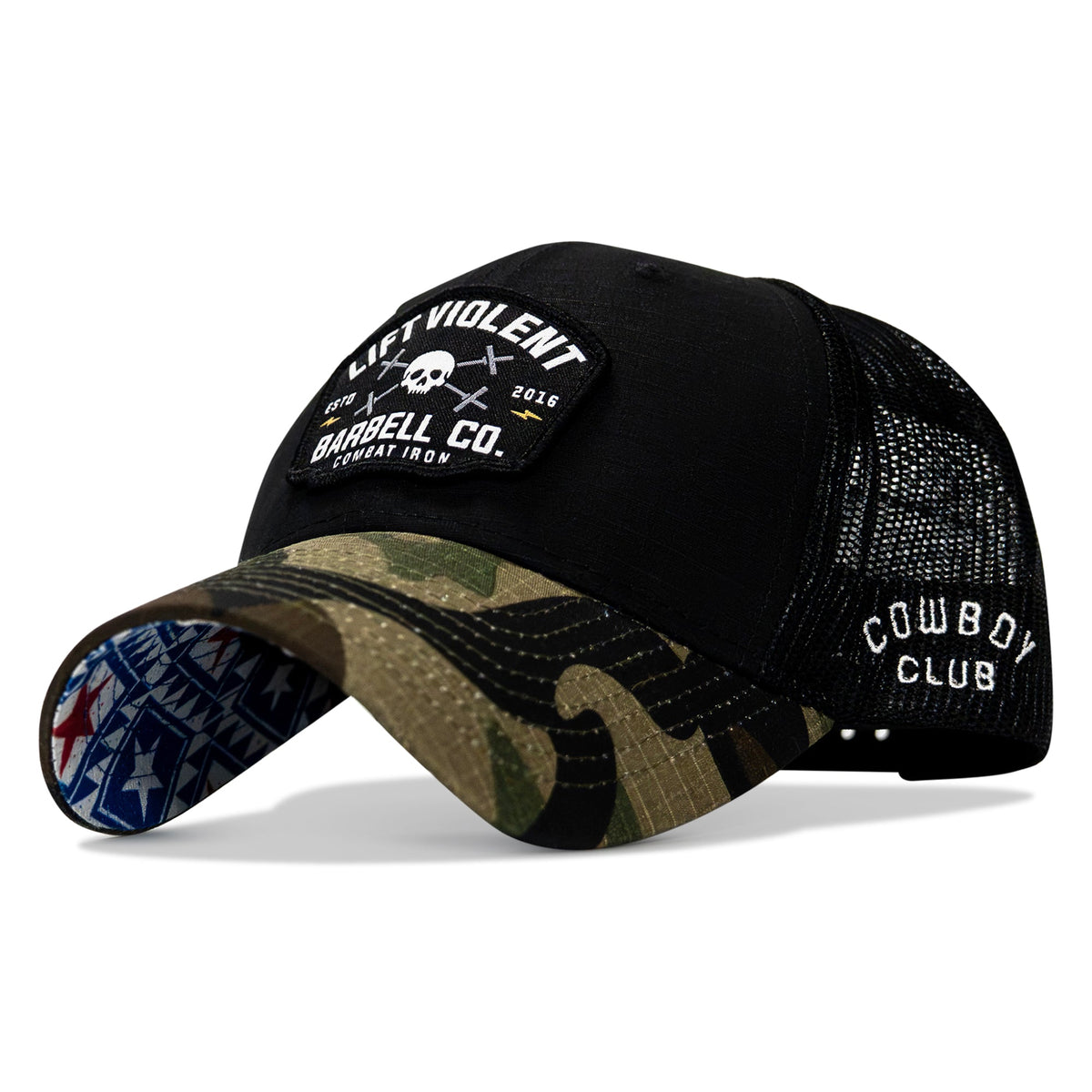 Lift Violent Barbell Co Patch Original Ripstop Snapback Hat