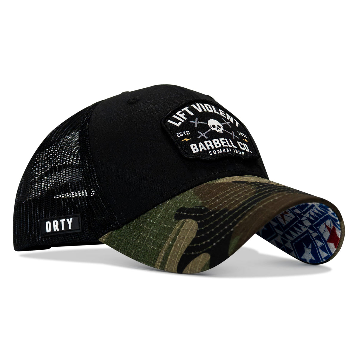 Lift Violent Barbell Co Patch Original Ripstop Snapback Hat