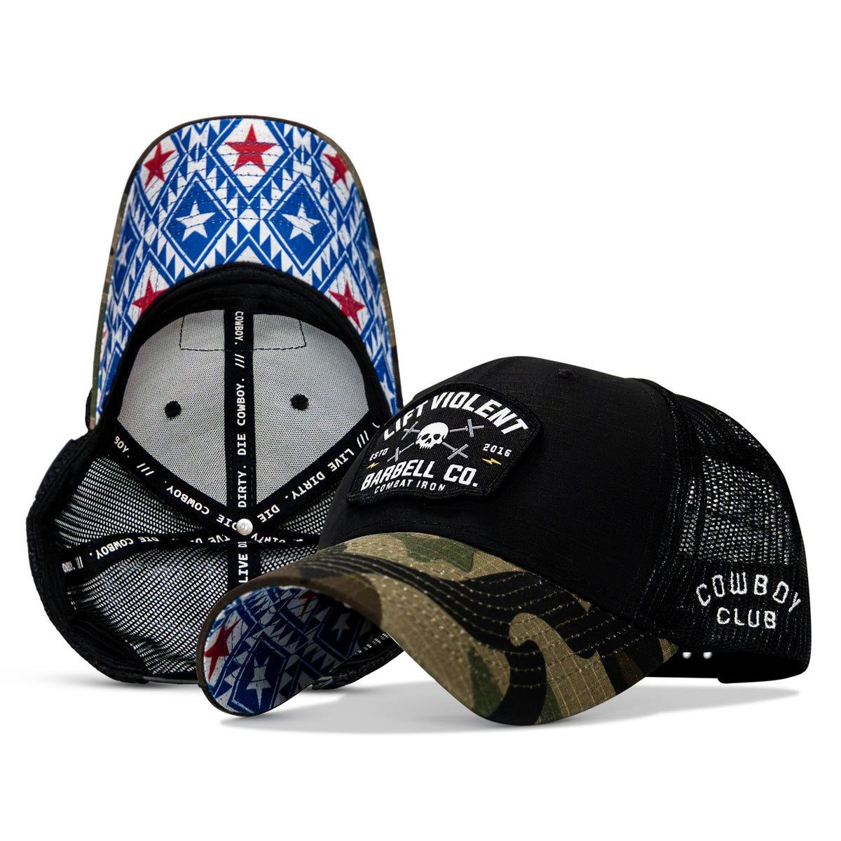 Lift Violent Barbell Co Patch Original Ripstop Snapback Hat