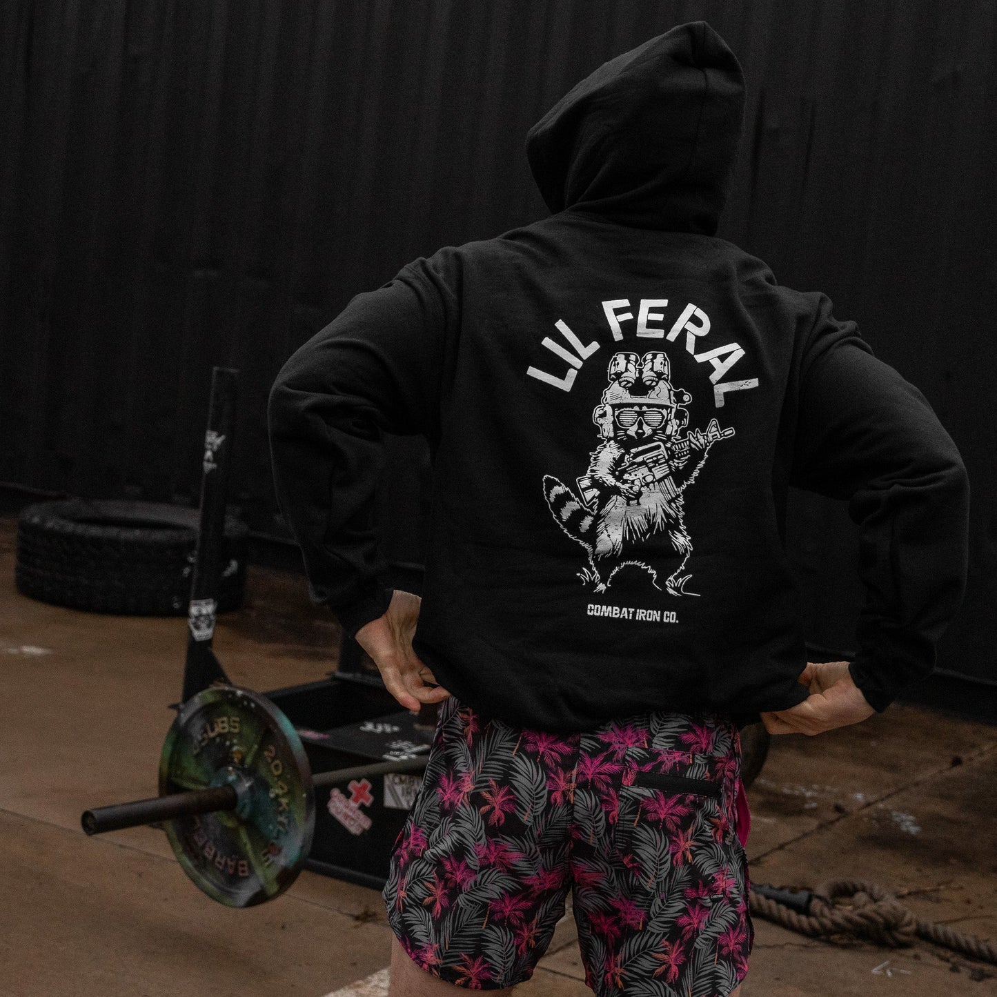 Lil Feral Raccoon Men's Hoodie